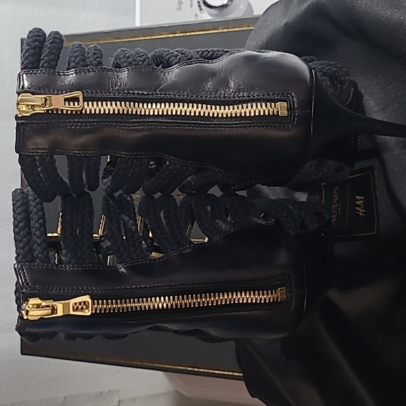 Black scrappy Balmain for H&M - Picture 4 of 7